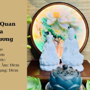 Combo Quan Âm - Địa Tạng Trắng Trơn Cầu An Lành, Siêu Độ