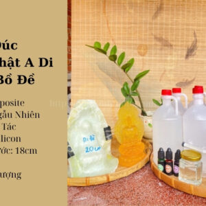 Khuôn Đúc Tượng Phật A Di Đà 18cm Lá Bồ Đề Trọn Bộ Keo Composite và Dụng Cụ