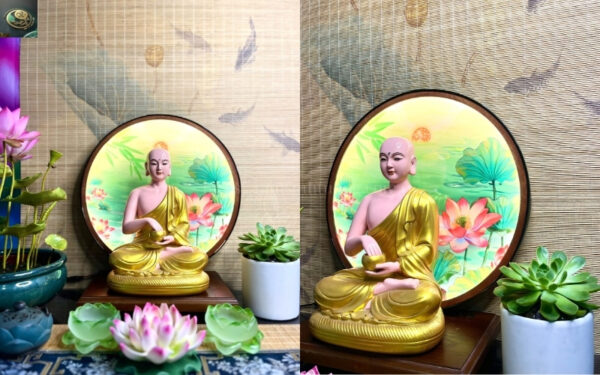 Thánh Tăng Sivali Sơn Vàng Kim Cao Cấp 30cm