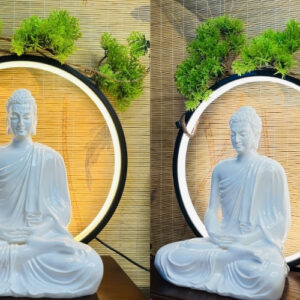 Tượng Bổn Sư Thích Ca Mâu Ni Phật Chất Liệu Composite 25cm