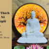 Tượng Bổn Sư Thích Ca Mâu Ni Phật Ngồi Đế Rơm Trắng Trơn 30cm
