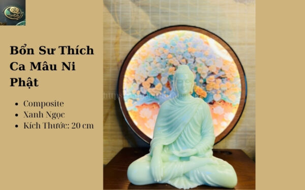 Tượng Phật Xanh Ngọc 20cm – Biểu Tượng Thanh Tịnh & Từ Bi An Lành