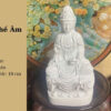 Tượng Quan Thế Âm Bồ Tát Trắng Trơn 18cm – Tịnh Khiết Từ Bi, Hóa Giải Khổ Đau